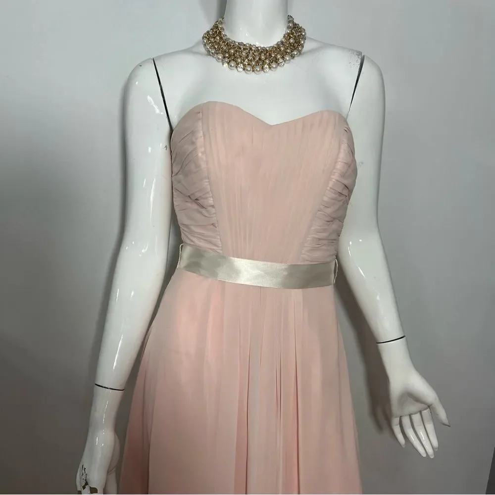 Bill Levkoff Strapless‎ Blush Pink Strapless Formal Dress -- 0